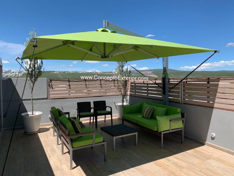 Sombrilla Ixtapa 3.5x3.5m Concepto Exterior