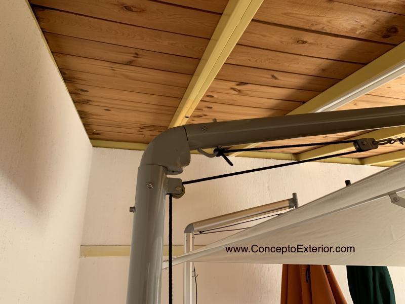 Prototipo Sombrilla Merida Poste Lateral Concepto Exterior