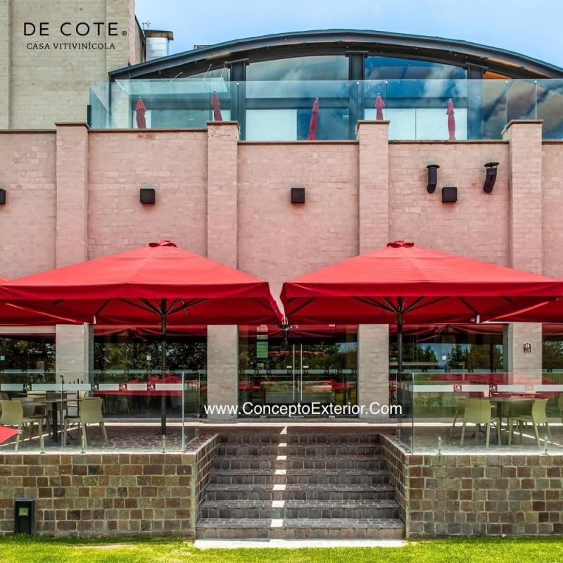 Sombrilla Aztec 5x5m Poste Central Concepto Exterior