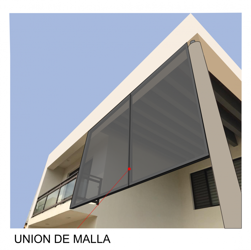 bastidor metalico con malla soltis 92