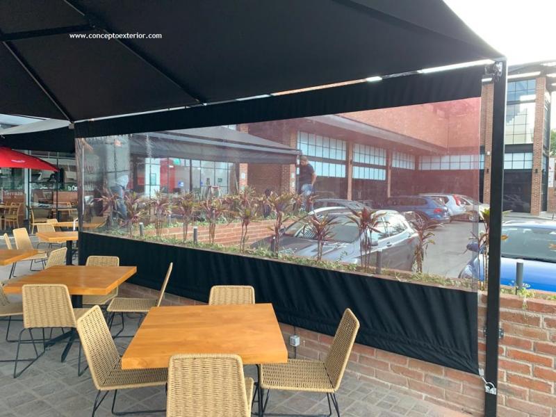 toldo cortina enrollable vertical