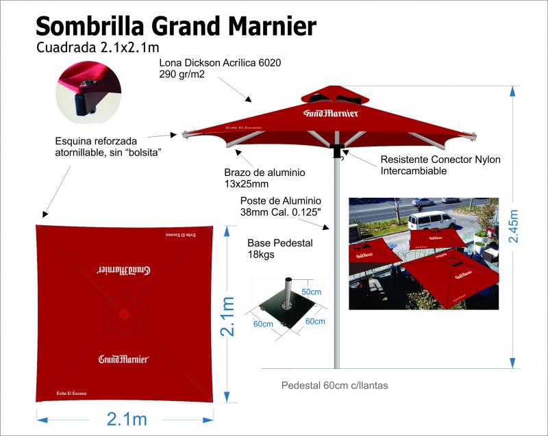 Gran Marnier Toltec 2.1x2.1m
