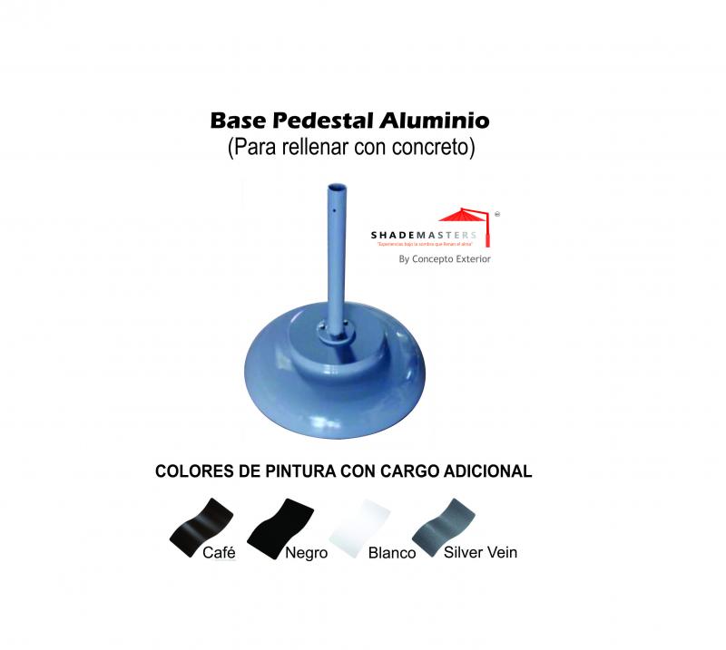 Pedestal aluminio tipo domo