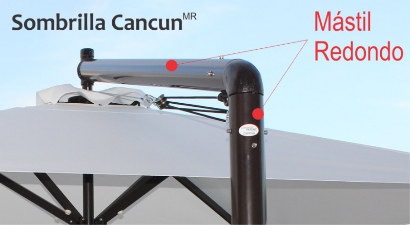 Armazon mastil redondo