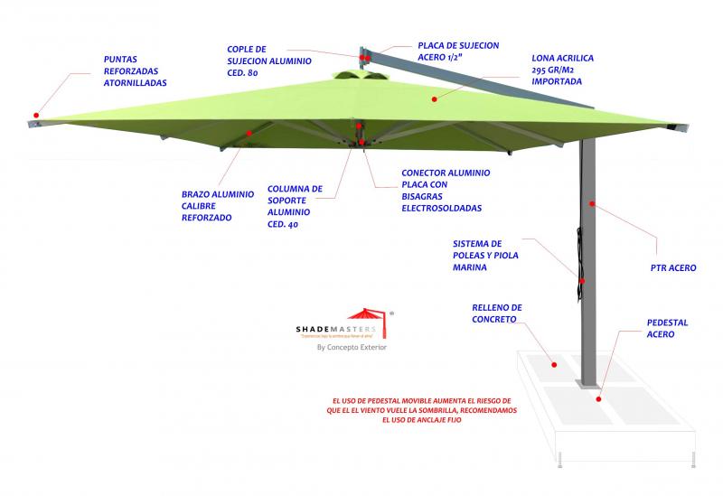 Sombrilla Ixtapa de Concepto Exterior Detailed Web